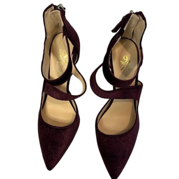 Nine‎ West suede pumps with ankle straps, size 5.5M. - Picture 1 of 7